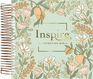 NLT Dayspring Inspire Illustrating Bible (Spiral Bound, Mint Floral Garden, Filament Enabled) (inbunden)