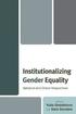 Institutionalizing Gender Equality