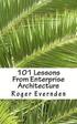 101 Lessons From Enterprise Architecture: A succinct collection of useful tips and guidelines