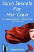 Salon Secrets For Hair Care