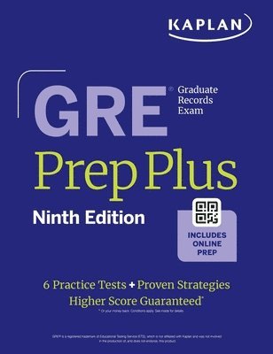 GRE Prep Plus, Ninth Edition (2025): Includes 6 Practice Tests, 1500+ Practice Questions + Online Access to a 500+ Question Bank, Video Tutorials, and Live Class Sessions (häftad)