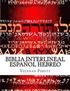 Biblia Interlineal Espaol Hebreo: Para Leer en Hbreo