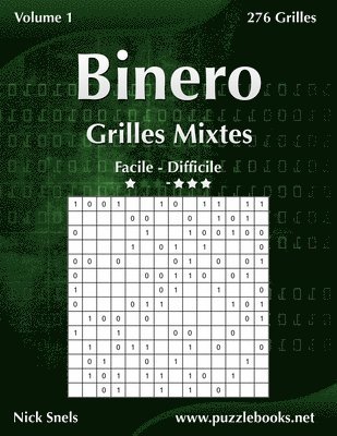 Binero Grilles Mixtes - Facile  Difficile - Volume 1 - 276 Grilles (hftad)
