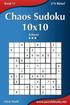 Chaos Sudoku 10x10 - Schwer - Band 11 - 276 Rätsel