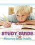 Study and Organizational Skills Guide for Elementary Students