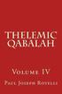 Thelemic Qabalah: Volume IV