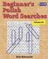 Beginner's Polish Word Searches - Volume 1