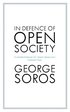 In Defence of Open Society