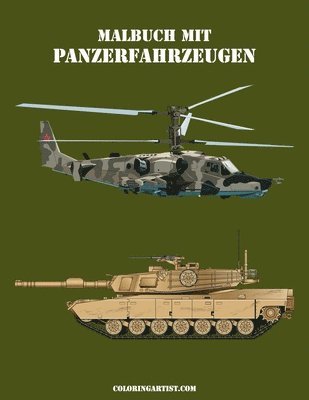 Malbuch mit Panzerfahrzeugen 2 (pussel)