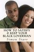 How To Satisfy & Keep Your Black Loverman: Tips From an Honest Brotha