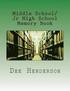 Middle School/Jr High School Memory Book