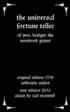 The Universal Fortune Teller: Of Mrs. Bridget the Norwood Gypsy
