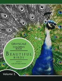 Beautiful Birds Volume 3: Grayscale coloring books for adults Relaxation (Adult Coloring Books Series, grayscale fantasy coloring books) (hftad)