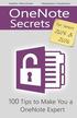OneNote Secrets: 100 Tips for OneNote 2013 and 2016