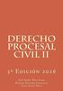 Derecho Procesal Civil II