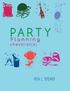 The Party Planning: Ideas, Checklist, Budget, Bar& Menu for a Successful Party (Planning Checklist6)