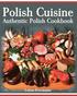 Polish Cuisine: Authentic Polish Cookbook