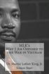 MLK's Why I Am Opposed to the War in Vietnam: Dr. Martin Luther King, Jr.