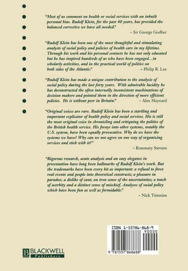 The State, Politics and Health: Essays for Rudolf Klein (hftad)