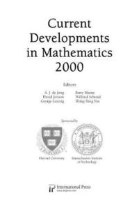 Current Developments in Mathematics, 2000 (hftad)