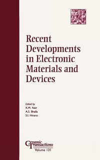 Recent Developments in Electronic Materials and Devices (inbunden)