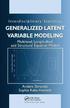 Generalized Latent Variable Modeling