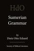 Sumerian Grammar
