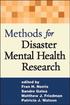 Methods for Disaster Mental Health Research