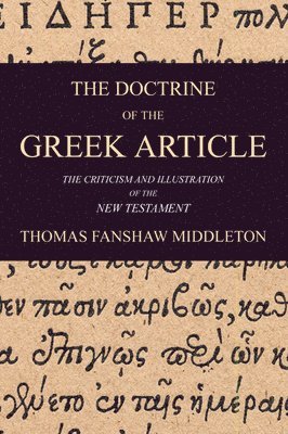 Doctrine of the Greek Article (hftad)