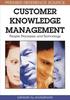 Customer Knowledge Management