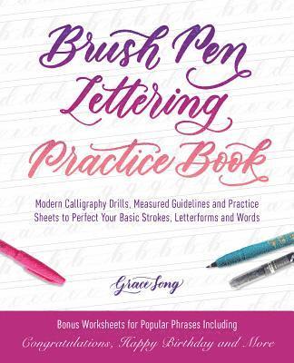 Brush Pen Lettering Practice Book (inbunden)