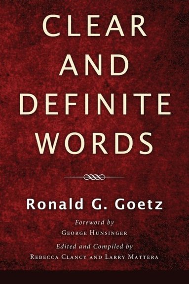 Clear and Definite Words (inbunden)