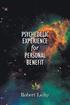 Psychedelic Experience for Personal Benefit