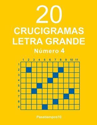 20 Crucigramas Letra Grande - N. 4 (hftad)