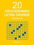 20 Crucigramas Letra Grande - N. 4