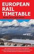 European Rail Timetable Winter 2024/2025