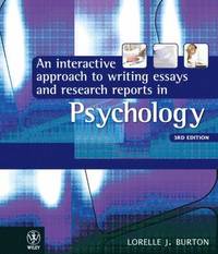 An Interactive Approach to Writing Essays and Research Reports in Psychology (hftad)