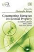 Constructing European Intellectual Property