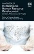 Handbook of International Human Resource Development