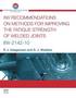 IIW Recommendations On Methods for Improving the Fatigue Strength of Welded Joints