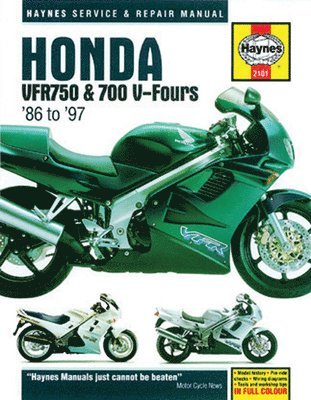 Honda VFR750 & 700 V-Fours (86 - 97) Haynes Repair Manual (hftad)