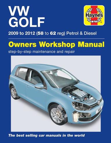 VW Golf Petrol and Diesel (09 - 12) 58 to 62 (h�ftad)