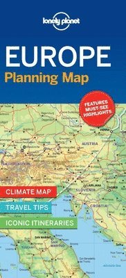 Lonely Planet Europe Planning Map (hftad)