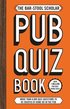Bar-Stool Scholar Pub Quiz Book
