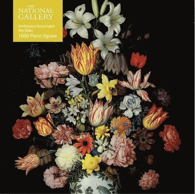 Pussel 1000 bitar National Gallery Bosschaeart the Elder: A Still Life of Flowers (inbunden)