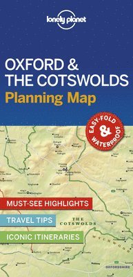 Lonely Planet Oxford & the Cotswolds Planning Map (hftad)
