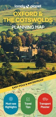 Lonely Planet Oxford & the Cotswolds Planning Map (hftad)