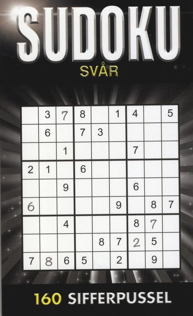 Sudoku Svr Svart (inbunden)