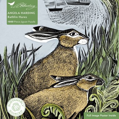 Adult Sustainable Jigsaw Puzzle Angela Harding: Rathlin Hares