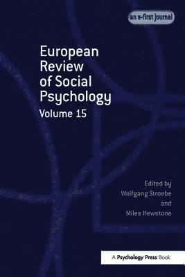 European Review of Social Psychology: Volume 15 (häftad)